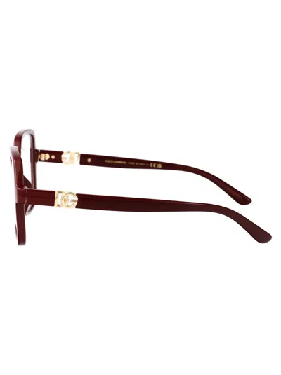 Dolce & Gabbana Bordeaux Injectate Optical Glasses In Brown