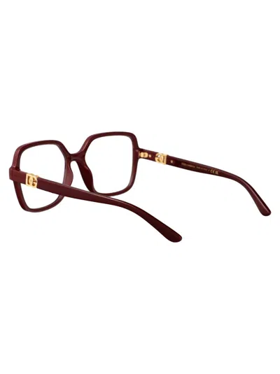 Dolce & Gabbana Bordeaux Injectate Optical Glasses In Brown