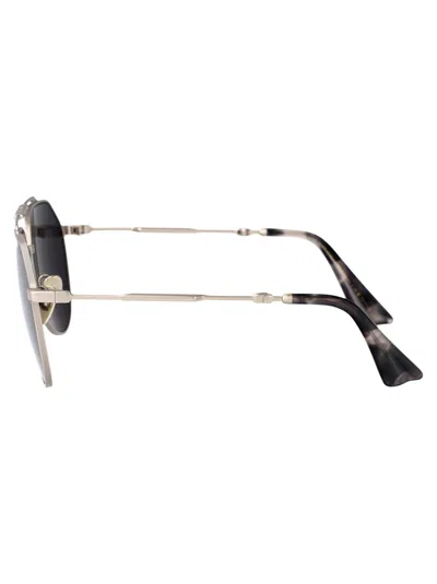 Dolce & Gabbana Dolce  Gabbana Eyewear Aviator Frame Sunglasses In 136648 Matte Silver