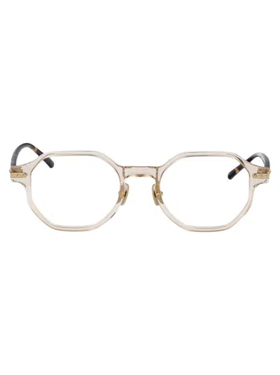 Linda Farrow Crystal Havana Acetate Glasses In Crystal Havana