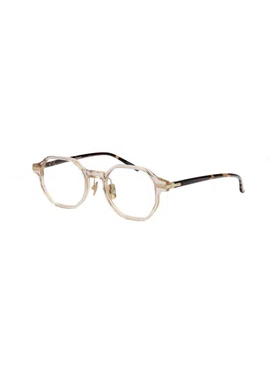 Linda Farrow Crystal Havana Acetate Glasses In Crystal Havana