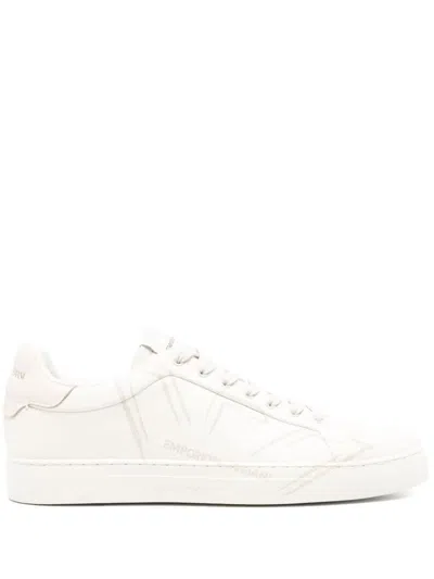 Shop Emporio Armani Sneakers In White