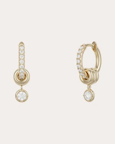 Spinelli Kilcollin Zahra 18k Yellow Gold And Diamond Pave Earrings In Gold
