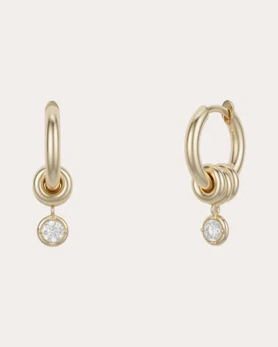 Spinelli Kilcollin Zahra 18k Yellow Gold And Diamond Pave Earrings In Gold