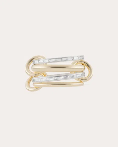 Spinelli Kilcollin Women's Naima 18k Two-tone Gold And Diamond Linked Rings In Gold/silver