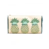 EDIE PARKER pineapples embroidery clutch,JLA008