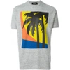 DSQUARED2 palm tree print T-shirt,S71GD0364