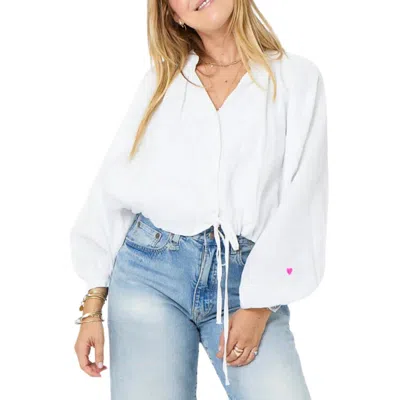 Kerri Rosenthal Honey Blouse In White In White