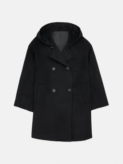 Alex Mill Double Breasted Coat In Cashmere In Black