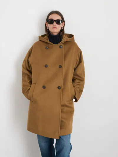 Alex Mill Double Breasted Coat In Cashmere In Vicuna