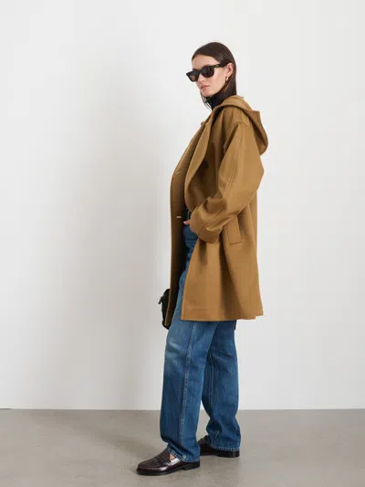 Alex Mill Double Breasted Coat In Cashmere In Vicuna