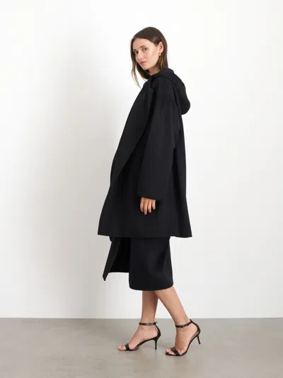 Alex Mill Double Breasted Coat In Cashmere In Black