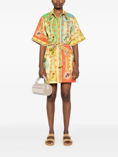 Alemais 'la Musica' Multicolor Dress With All-over Graphic Print