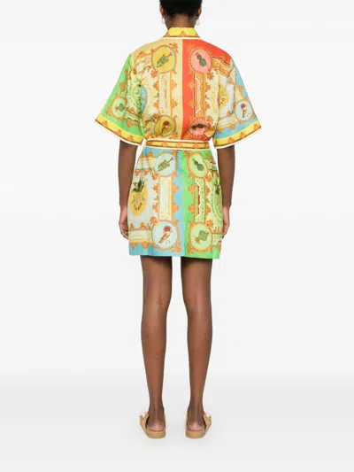 Alemais 'la Musica' Multicolor Dress With All-over Graphic Print