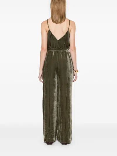 Gold Hawk Velvet Jumpsuit