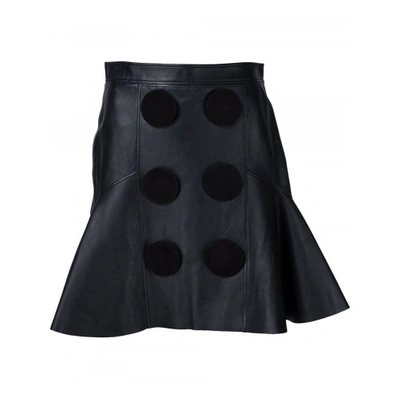 Shop Givenchy Leather A-line Skirt