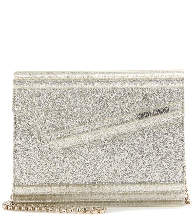 Shop Jimmy Choo Candy Box Clutch In Champagee