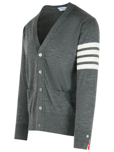 Thom Browne 4-bar Wool Fine Knit Cardigan