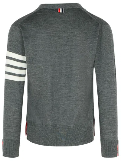 Thom Browne 4-bar Wool Fine Knit Cardigan