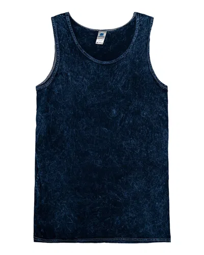 Colortone Mineral Wash Tank Top In Blue
