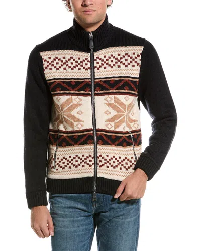 Reiss Holden Fairisle Zip-through Cardigan In Multi