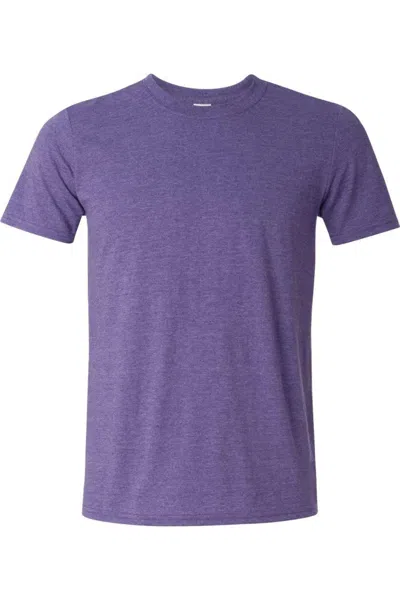 Gildan Mens Heavy Cotton Short-sleeved T-shirt In Purple