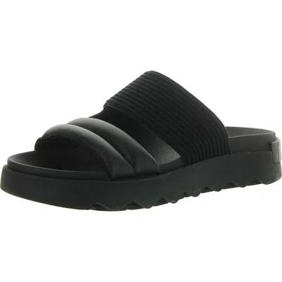 Sorel Viibe Asymmetric Slide Sandal In Black