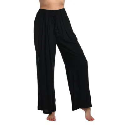 La Blanca Coastal Covers Palazzo Pants In Black In Black