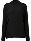 MAISON MARGIELA draped back blouse,S51NC0391S43431