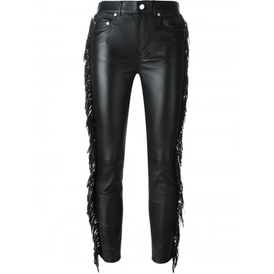 Shop Saint Laurent Fringed Trousers