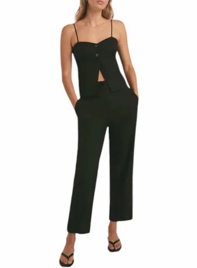 Favorite Daughter Bea Straight Pants In Black In Black