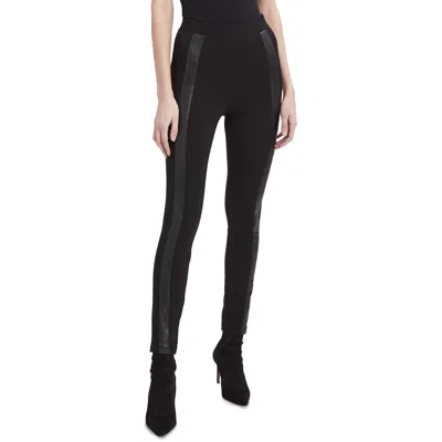 Bcbgmaxazria Womens Faux Leather High Waist Leggings In Black