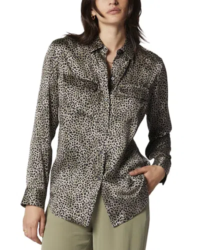 Equipment Signature Silk Shirt In Grey
