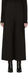 GIVENCHY Black Cropped Wide-Leg Trousers