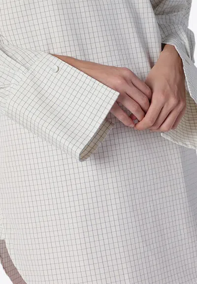 Dries Van Noten Corso Asymmetrical Cotton Shirt In White