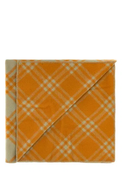 Burberry Women Embroidered Wool Blanket In Multicolor
