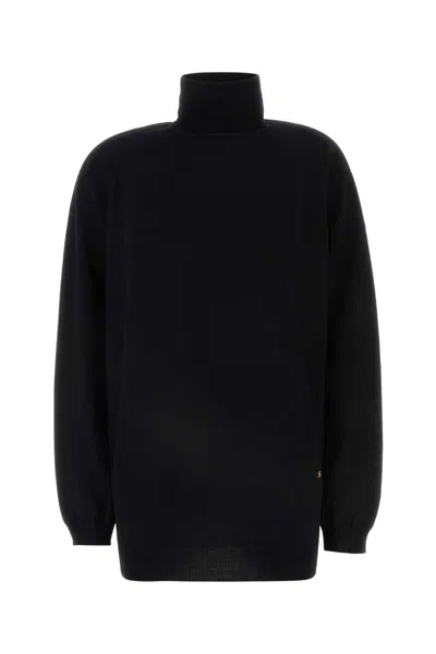 Moschino Turtleneck Sweater In Black
