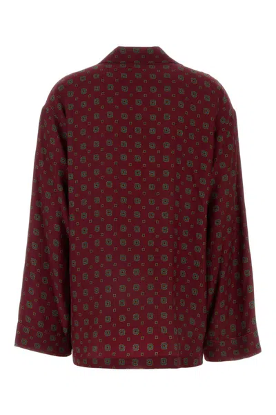 Moschino Camicia In Seta Stampata Donna In Printed