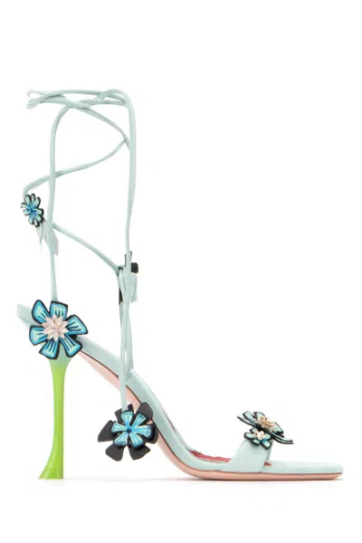 Roger Vivier Woman Sandals Light Green Size 8 Leather In 425c
