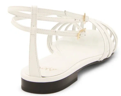 Alevì White Leather Elena Flats