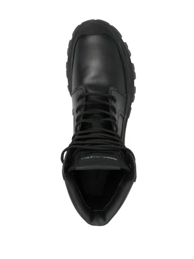 Alexander Mcqueen Alexander Mc Queen Wander Black Leather Boot In Black