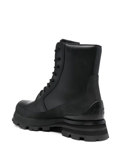 Alexander Mcqueen Alexander Mc Queen Wander Black Leather Boot In Black