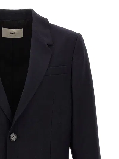 Ami Alexandre Mattiussi Ami Paris Single-breasted Wool Blazer