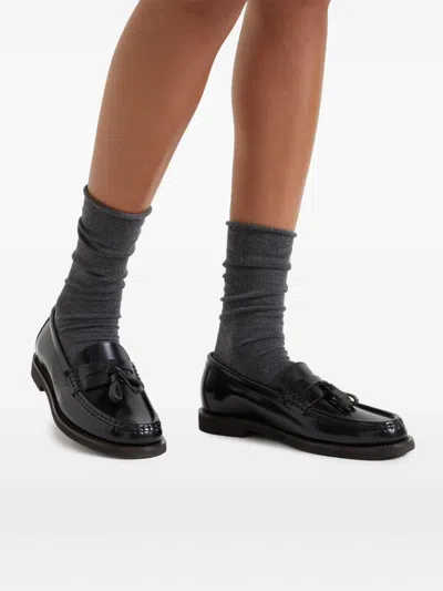 Brunello Cucinelli Minimal Shiny Tassel Calfskin Lo