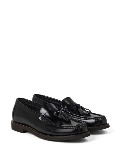 Brunello Cucinelli Minimal Shiny Tassel Calfskin Lo