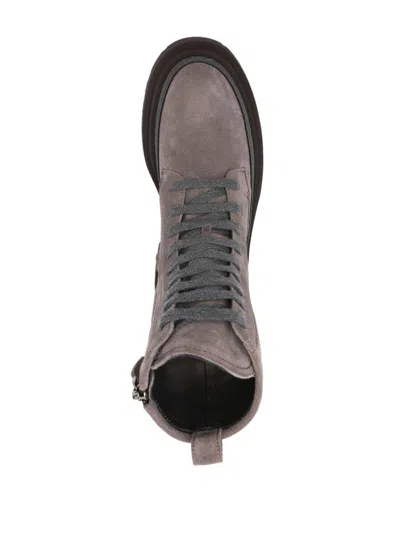 Brunello Cucinelli Suede Ankle Boots