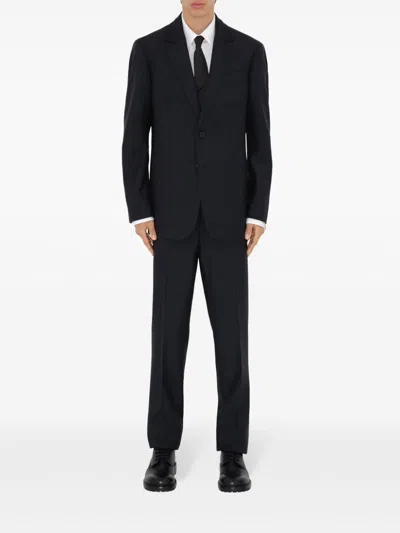 Burberry Classic Fit Triple Stud Wool Mohair Tailored Trousers