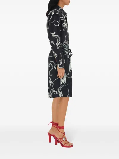 Burberry Chain-link Print Knee-length Shorts