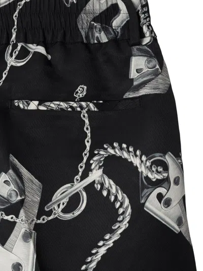 Burberry Chain-link Print Knee-length Shorts
