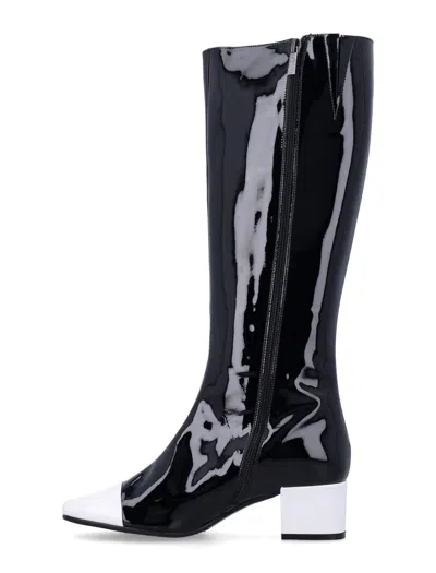 Carel Paris High Block Heel Two-tone Knee Boots